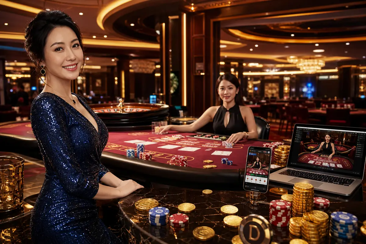 o79 Baccarat ကစားပွဲ စားပွဲမြင်ကွင်း